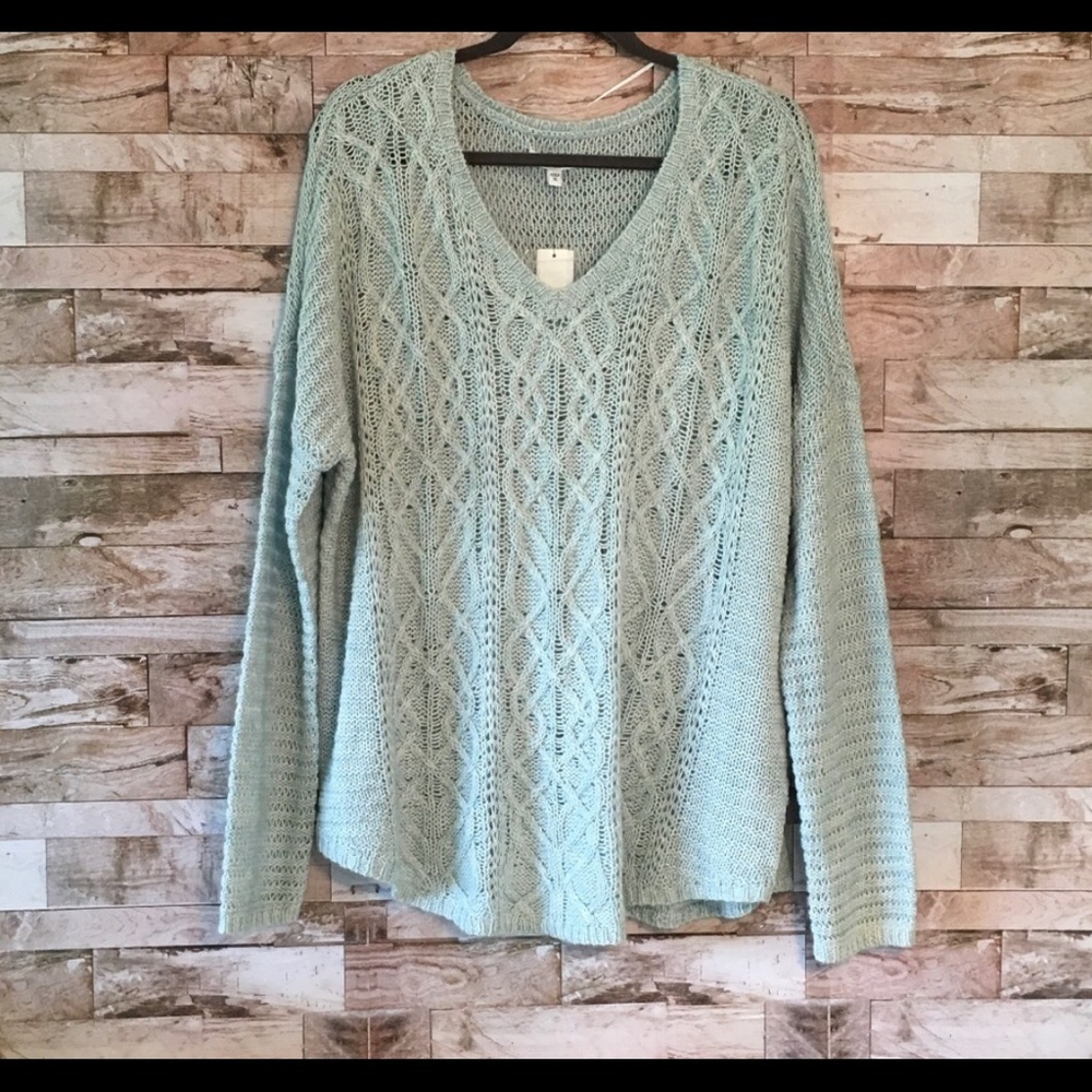 Sonoma Mint Green Sweater- NWT size L
